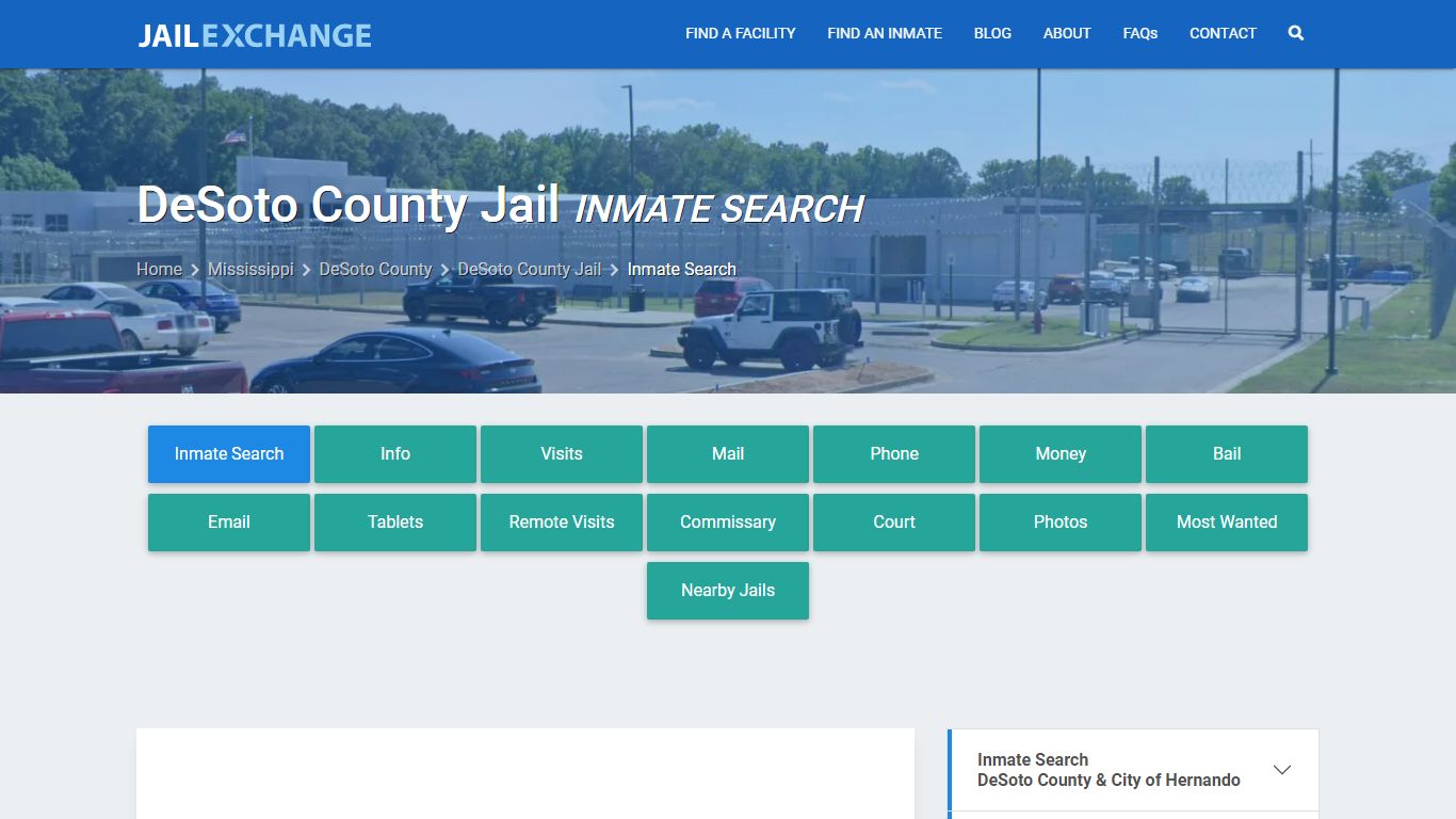 Inmate Search: Roster & Mugshots - DeSoto County Jail, MS